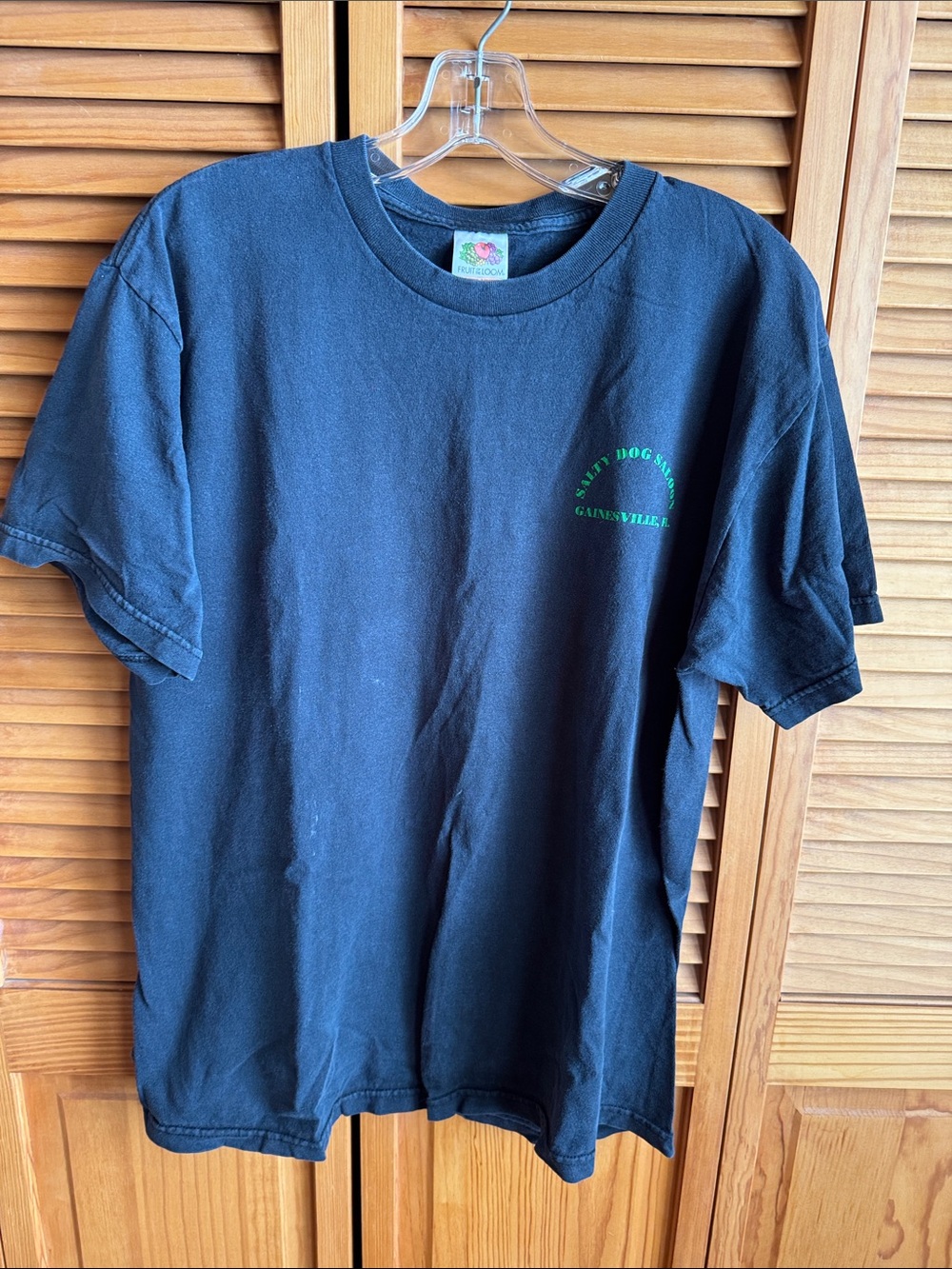 SALTY DOG SALOON Cantina Club Gainesville Florida T-Shirt with Green Logo